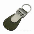 Leather Keychain, PU Fashionable Leather Keyring, Colorful Keychain, OEM/ODM, Small Orders Welcomed